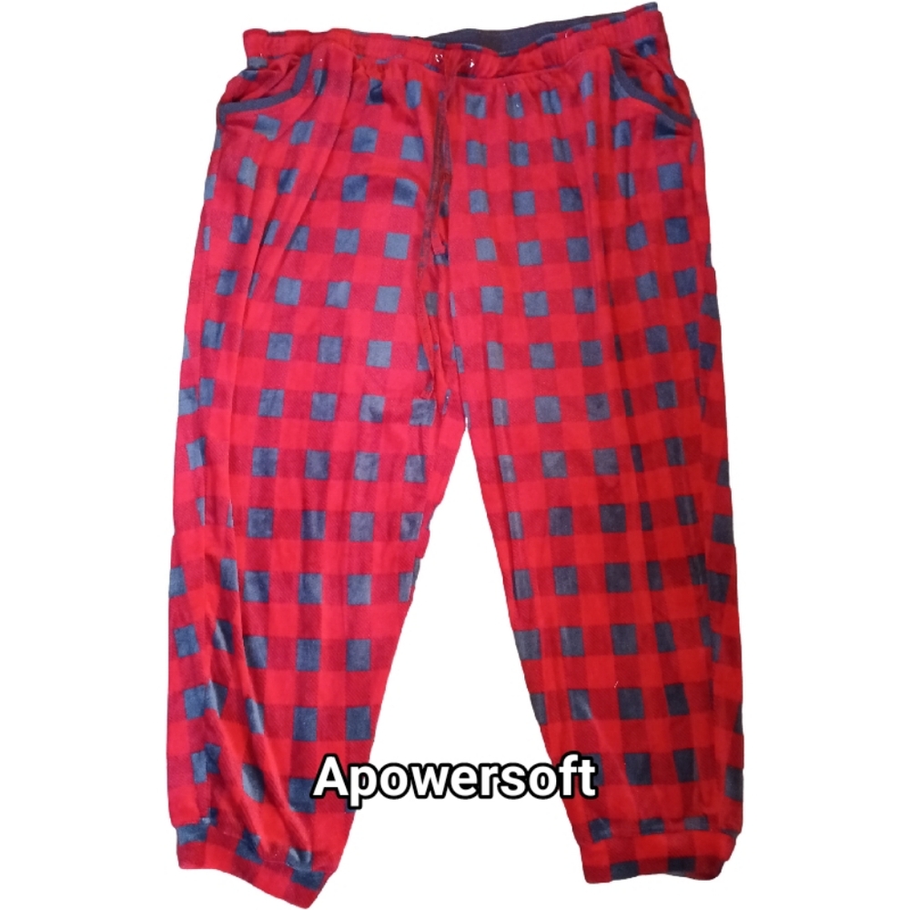 Red & Grey Buffalo Plaid Pajama Pants —